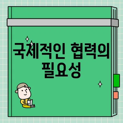 국제적인 협력의 필요성