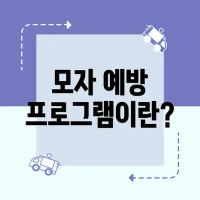 모자 예방 프로그램이란?