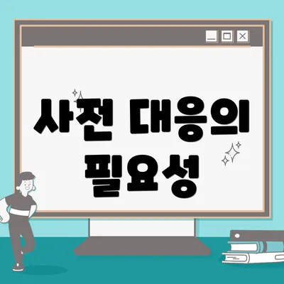 사전 대응의 필요성
