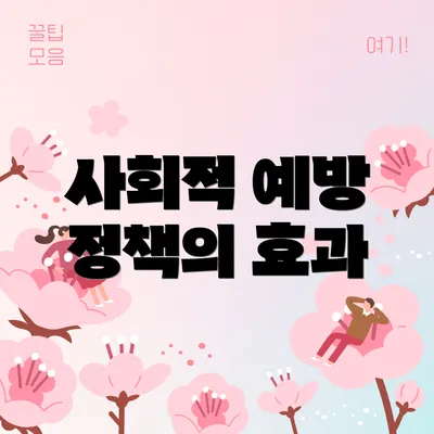 사회적 예방 정책의 효과