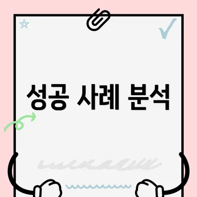 성공 사례 분석