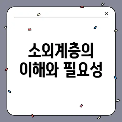 소외계층의 이해와 필요성