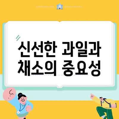 신선한 과일과 채소의 중요성