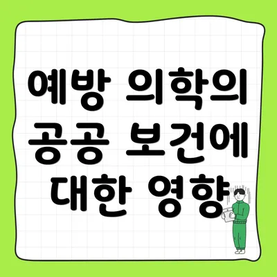 예방 의학의 공공 보건에 대한 영향