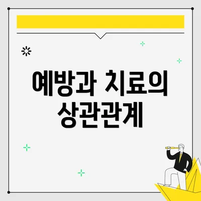 예방과 치료의 상관관계