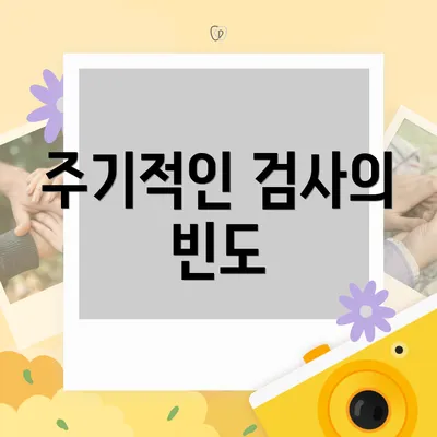 주기적인 검사의 빈도