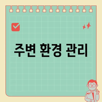 주변 환경 관리