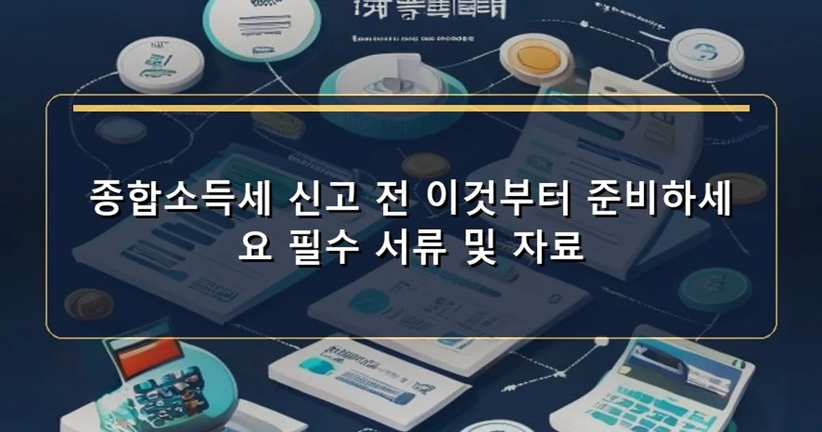 알바생 종합소득세 신고 방법 이미지