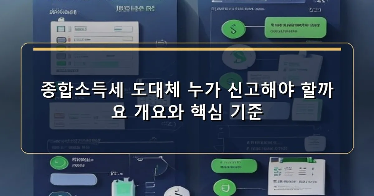 종합소득세 신고 대상 이미지