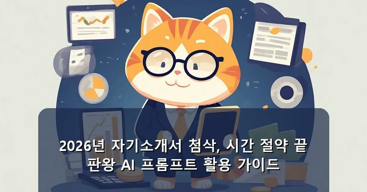 자기소개서 첨삭 프롬프트 - chanyang2.co.kr 캐릭터
