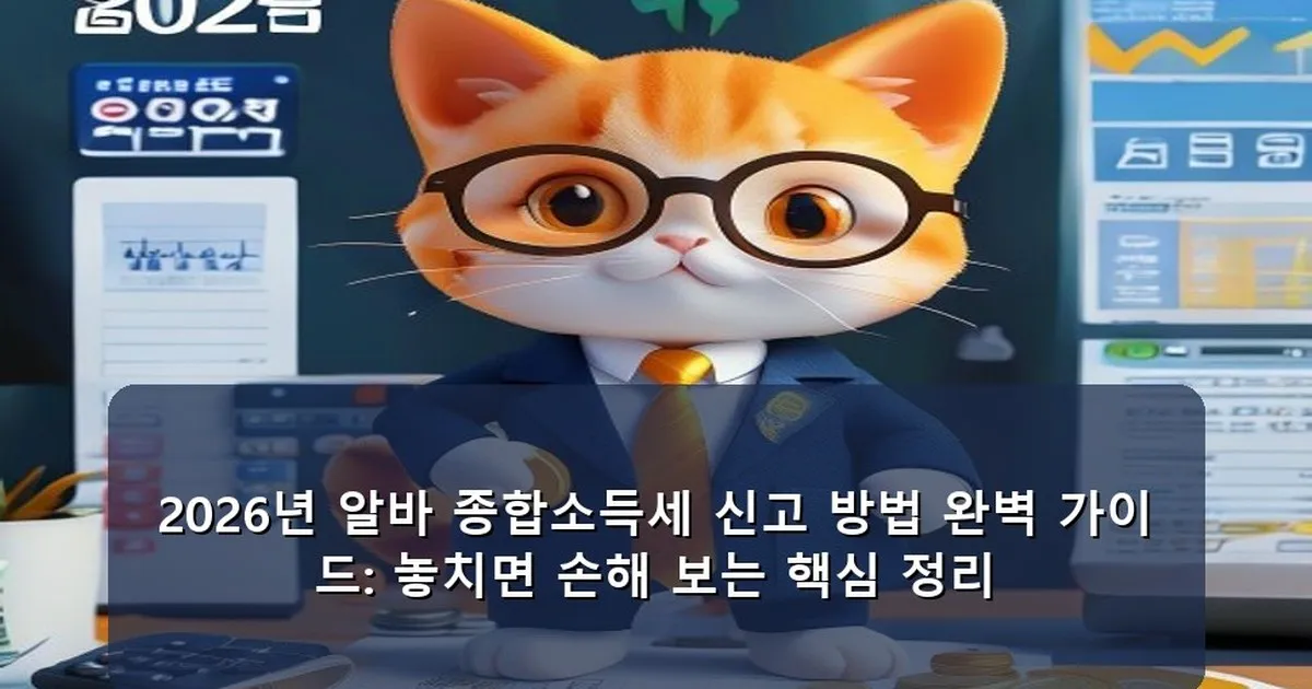종합소득세 신고 방법 알바 - 대표 이미지