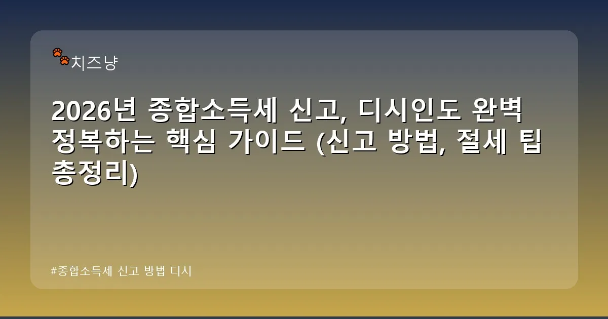 종합소득세 신고 방법 디시 - chanyang2.co.kr 캐릭터
