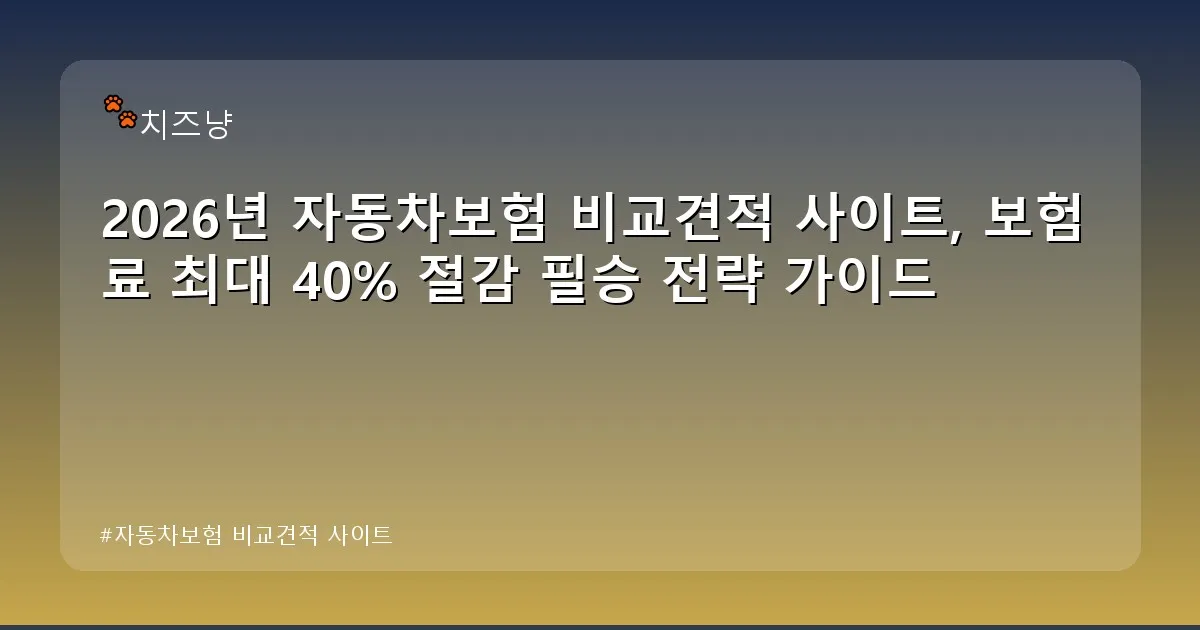 자동차보험 비교견적 사이트 - chanyang2.co.kr 캐릭터
